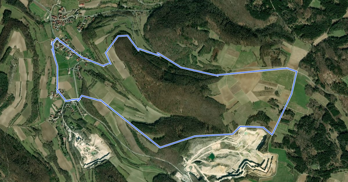 Маршрут Deisenstein Rundweg на спутниковом снимке