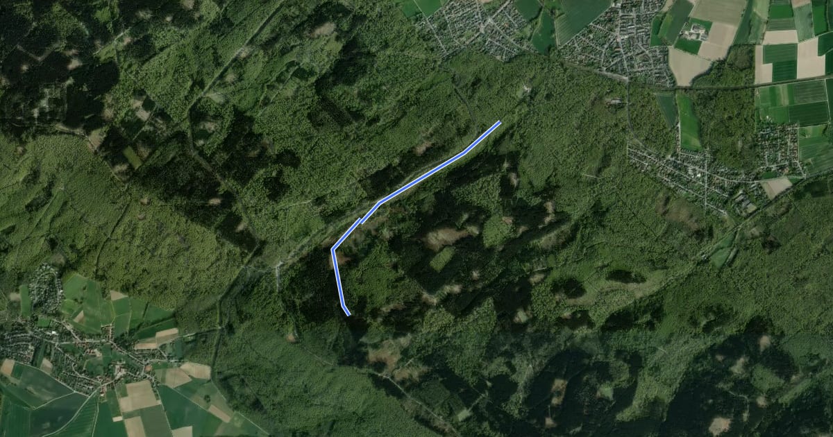 Маршрут Deister Trail Ü30 на спутниковом снимке
