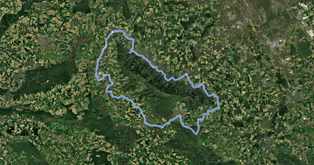 Маршрут Deisterkreisel на спутниковом снимке