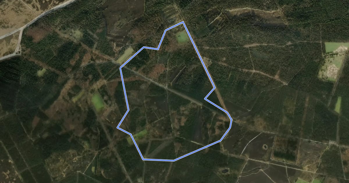Маршрут Dellen wandeling на спутниковом снимке