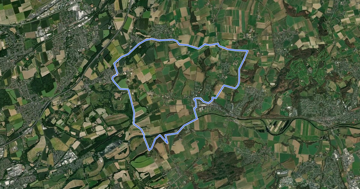 Маршрут Dellwig Rundweg A5 на спутниковом снимке