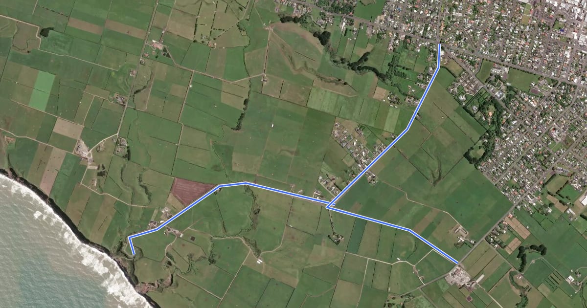 Маршрут Denby Road Loop Pathway на спутниковом снимке