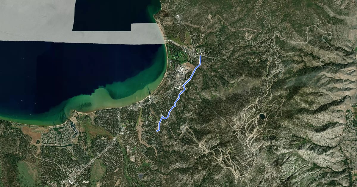 Маршрут Dennis T. Machida Memorial Greenway (Proposed) на спутниковом снимке