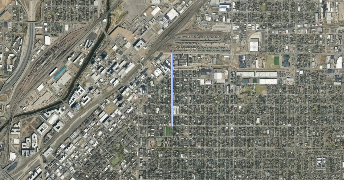 Маршрут Denver D11 на спутниковом снимке