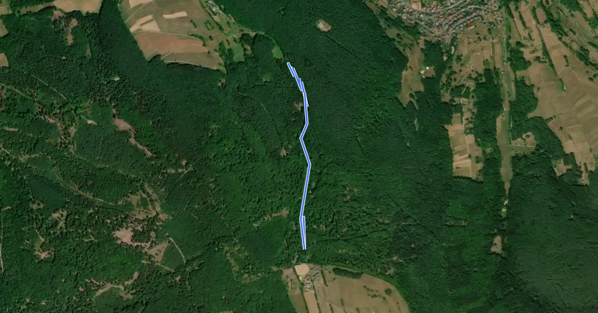 Маршрут Der alte Schulweg на спутниковом снимке