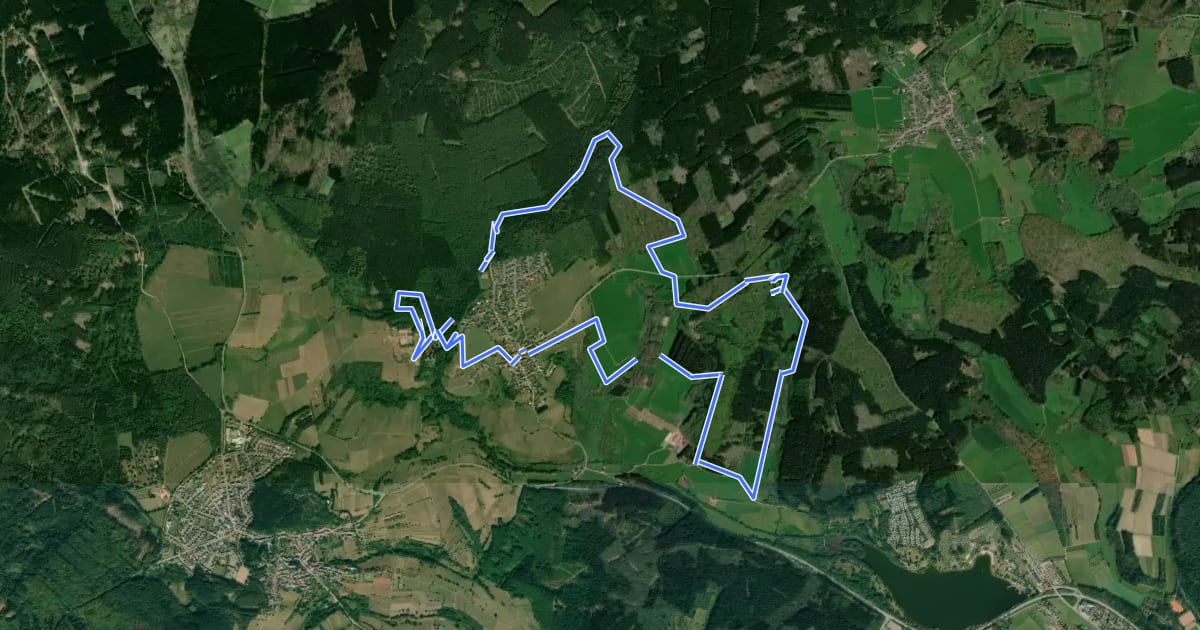 Маршрут Der Bergener на спутниковом снимке