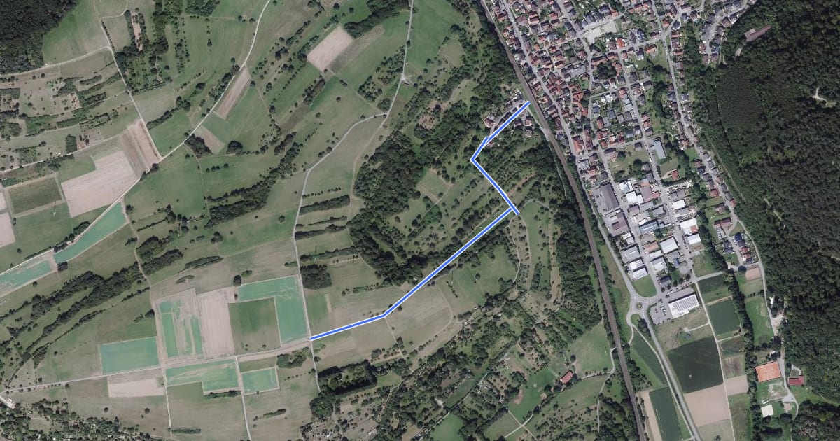 Маршрут Der Enzkreisweg на спутниковом снимке