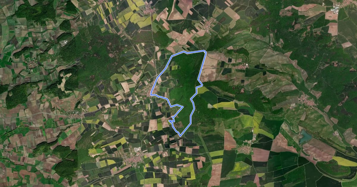 Маршрут Der Grenzgänger на спутниковом снимке