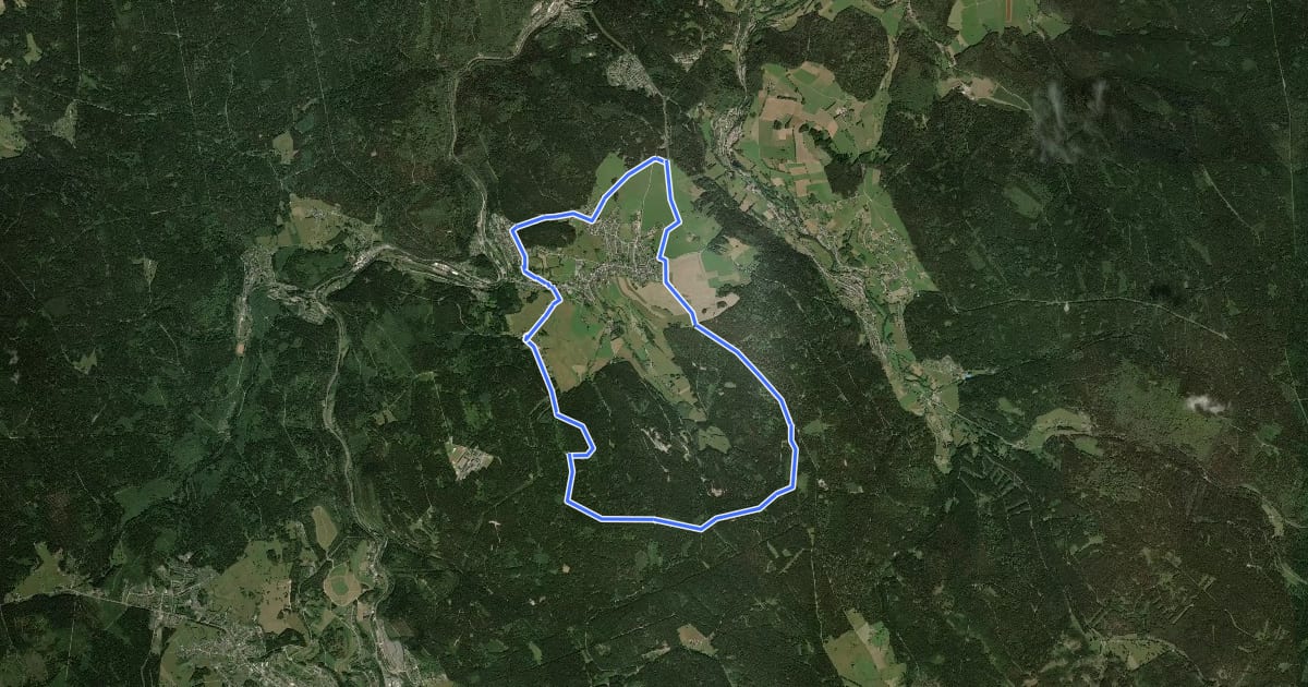 Маршрут Der Panoramaweg durch Breitenbrunn на спутниковом снимке