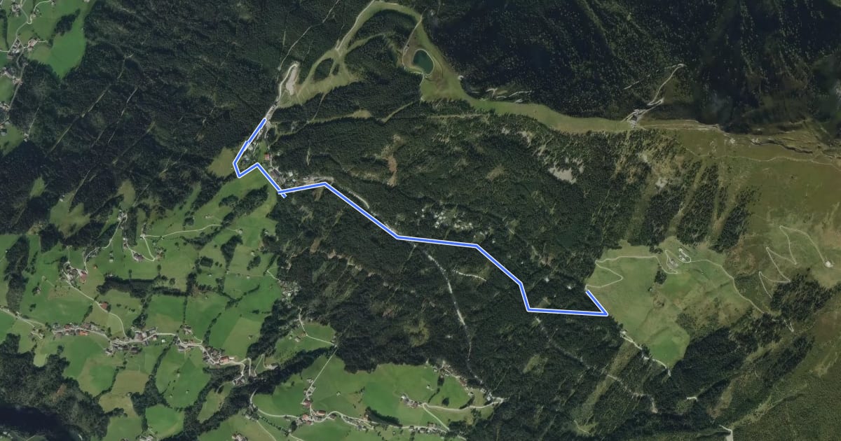 Маршрут Der Weg der Sinne на спутниковом снимке