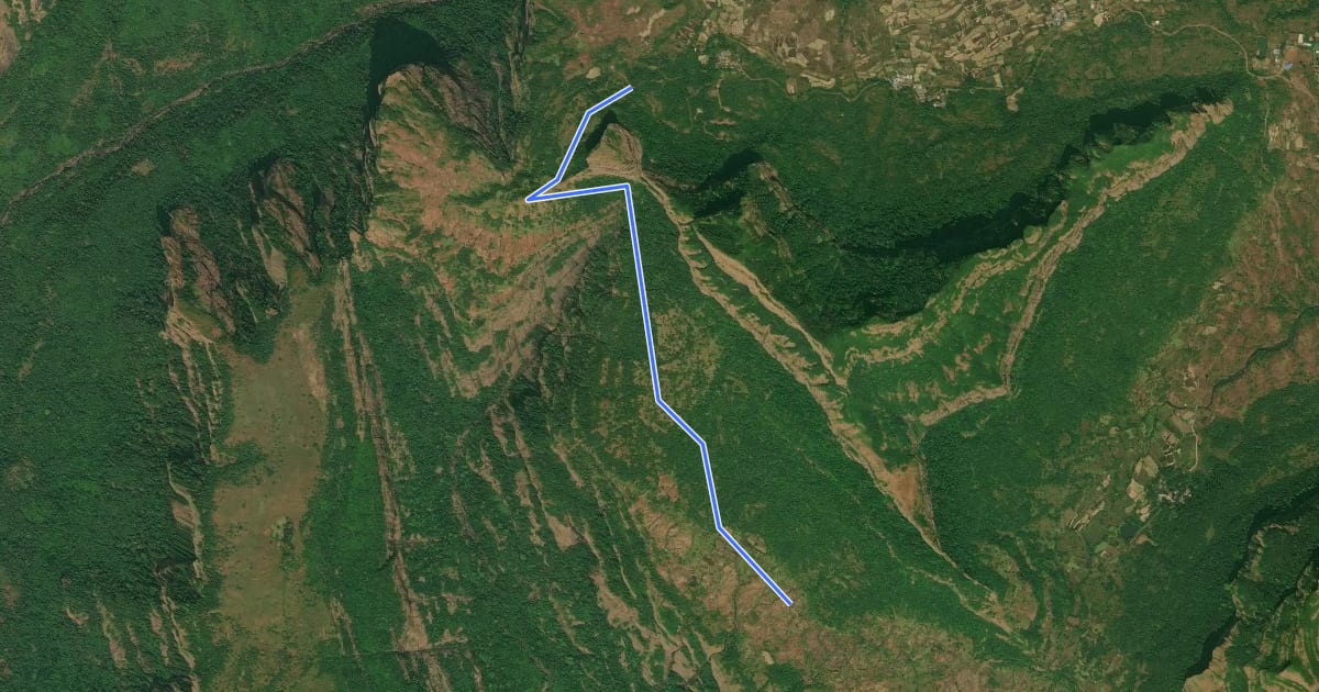Маршрут Derya Ghat на спутниковом снимке
