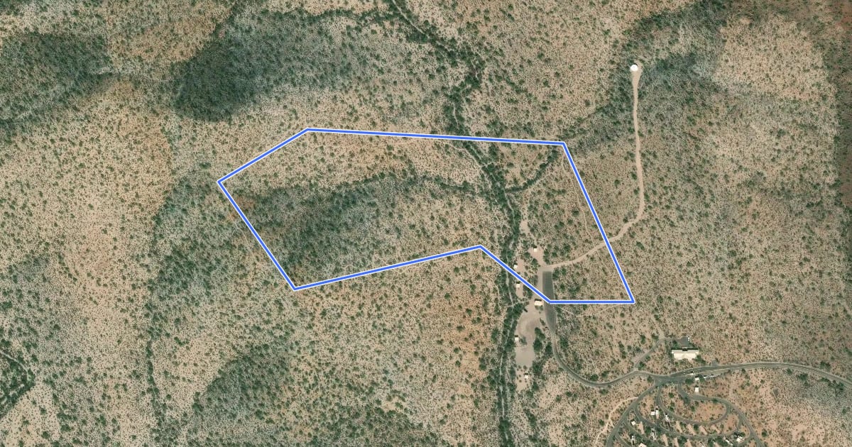 Маршрут Desert View Trail на спутниковом снимке
