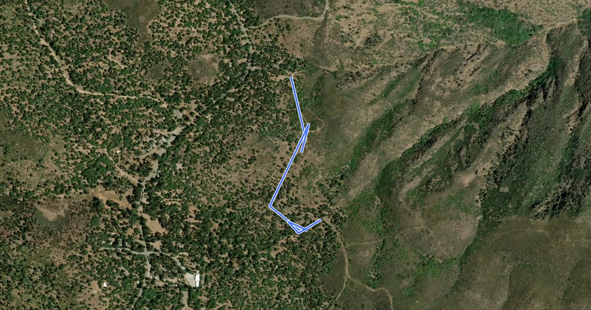 Маршрут Desert View Trail на спутниковом снимке