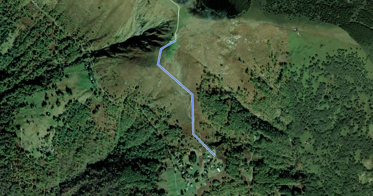 Маршрут Deviazione per Rifugio Malpensato на спутниковом снимке