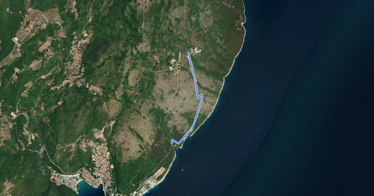 Маршрут Devils Creek trail на спутниковом снимке