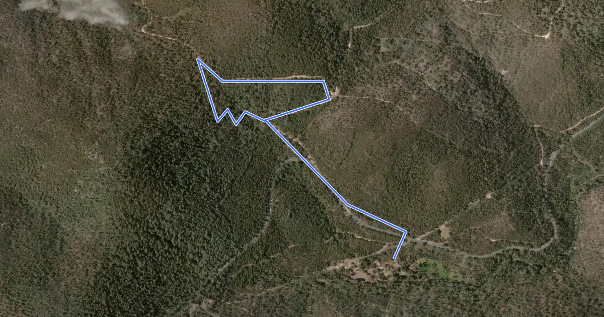 Маршрут Devils Gap Loop на спутниковом снимке