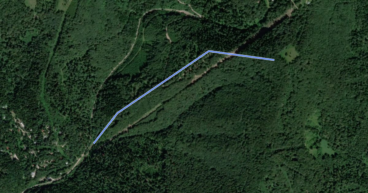 Маршрут DH trail на спутниковом снимке