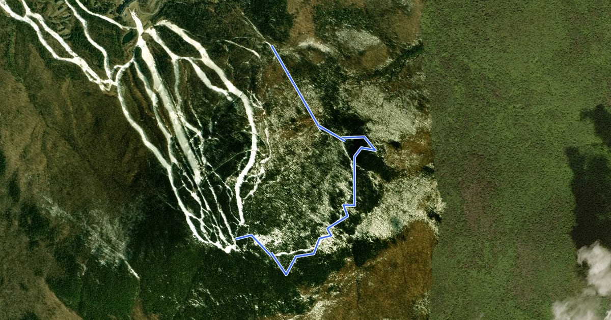 Маршрут DH Trail на спутниковом снимке