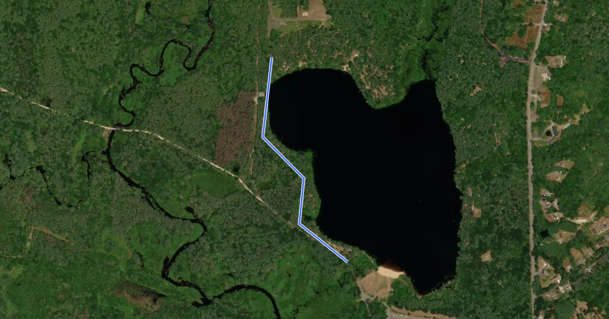 Маршрут Diagle Trail на спутниковом снимке