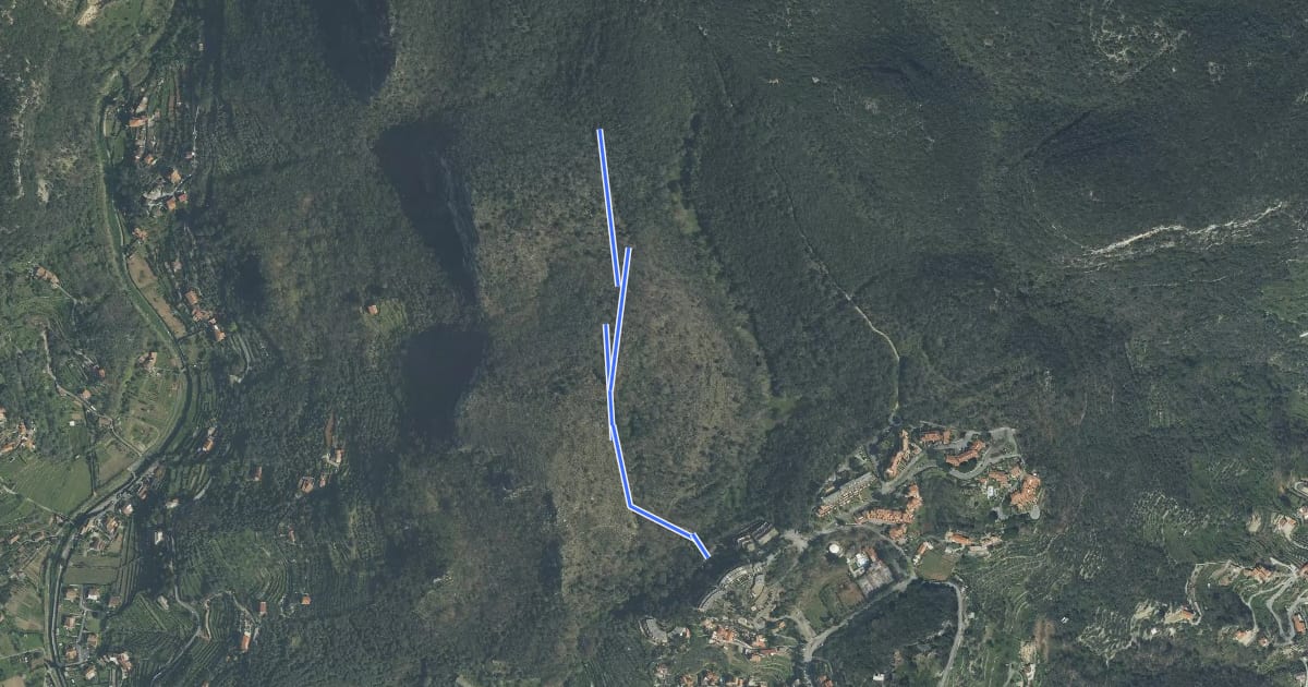 Маршрут Diamante Uphill на спутниковом снимке