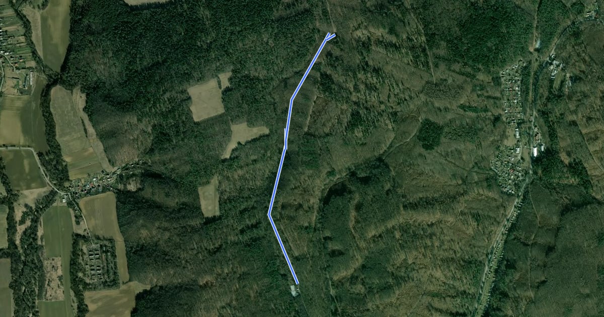 Маршрут Diana Trail на спутниковом снимке