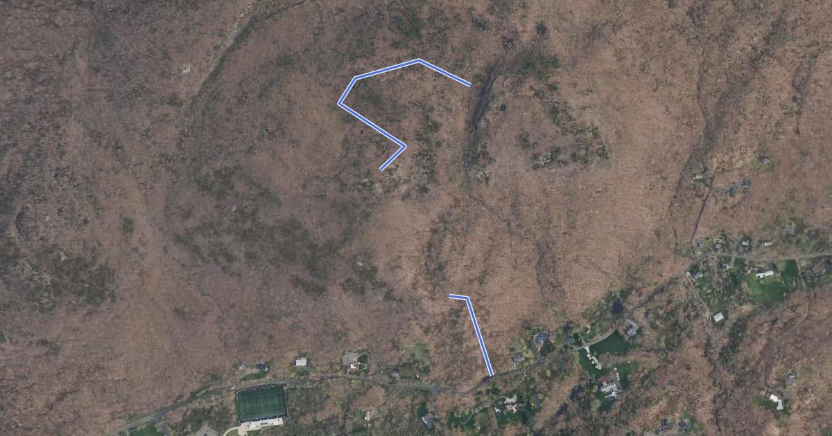 Маршрут Dickerman Carriage Road на спутниковом снимке
