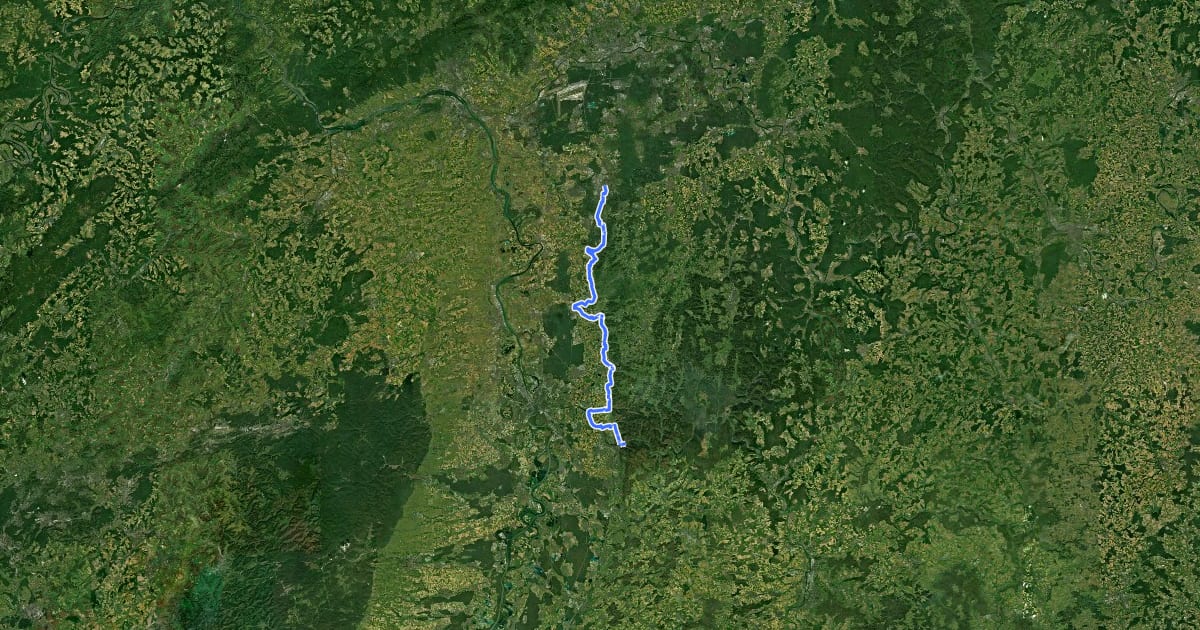 Маршрут Die Bergstraße на спутниковом снимке