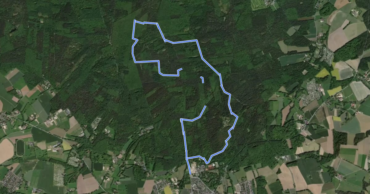 Маршрут Die Haard - Stimberg (langer Rundweg) на спутниковом снимке