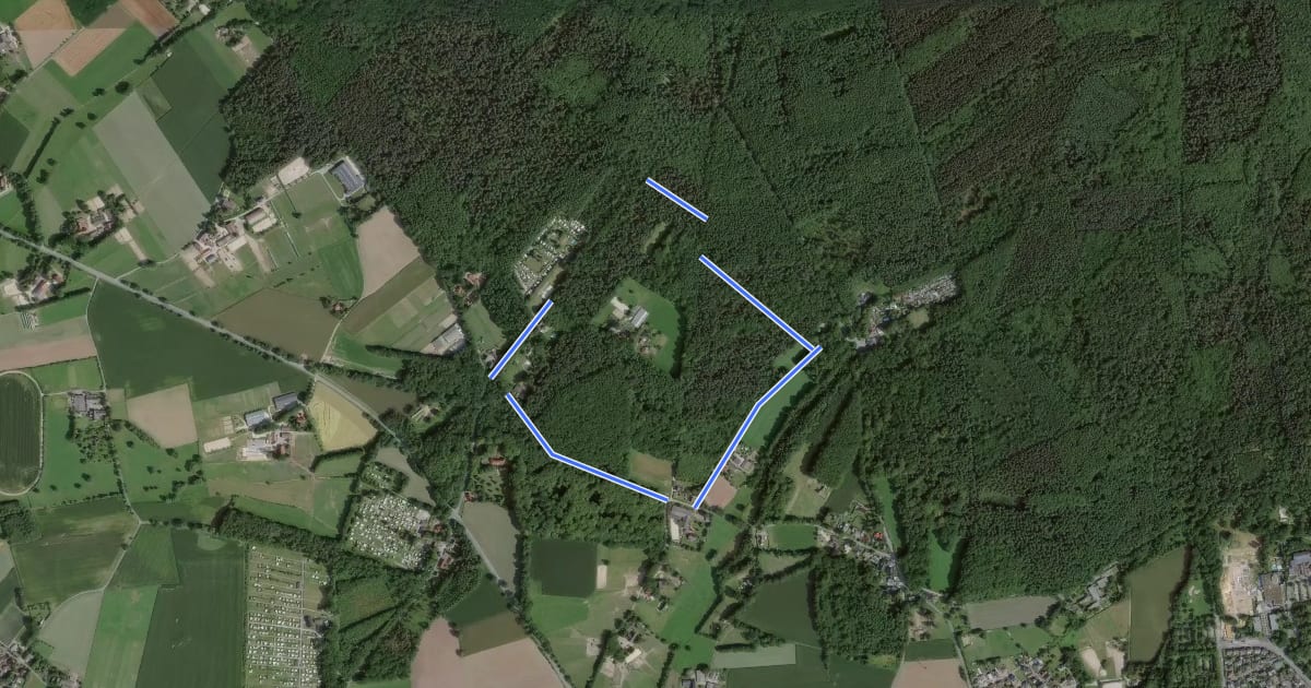 Маршрут Die Haard Waldpromenade (kurzer Rundweg) на спутниковом снимке