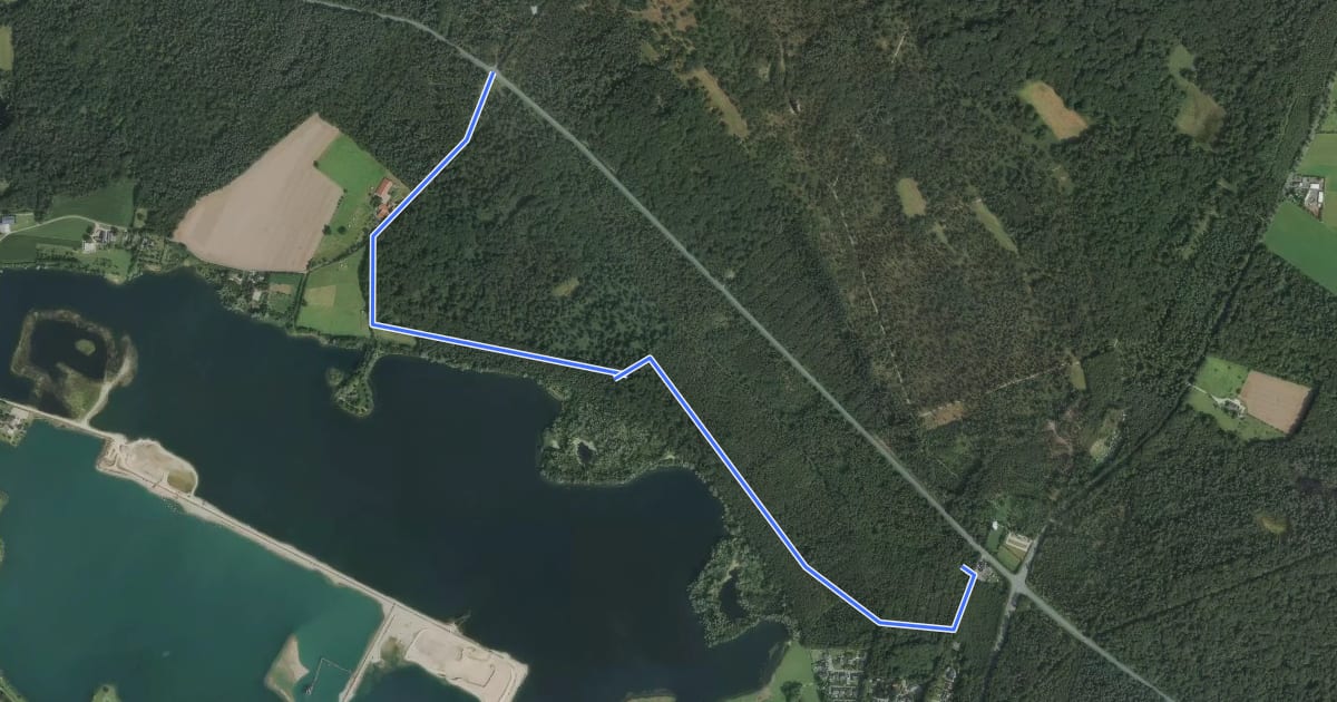 Маршрут Diersfordt Rundweg A3 на спутниковом снимке