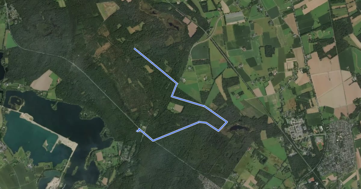 Маршрут Diersfordt Rundweg A6 на спутниковом снимке