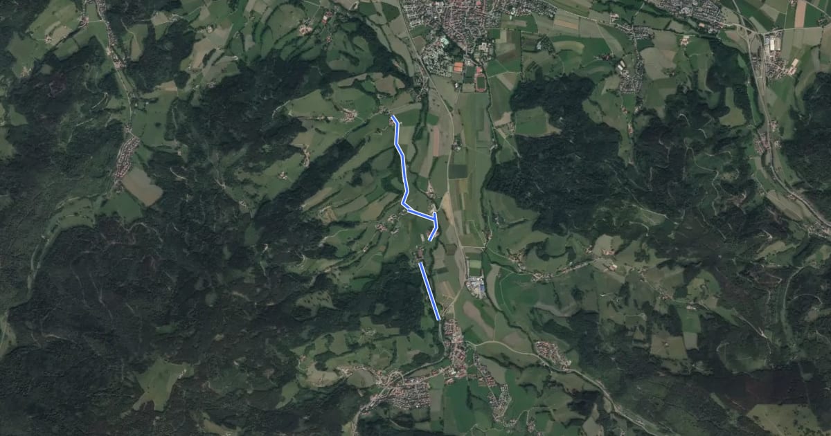 Маршрут Dietenbach Jungbauernhof - Schlößle на спутниковом снимке