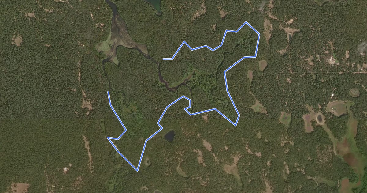 Маршрут Difficult Bike Loop - Black на спутниковом снимке
