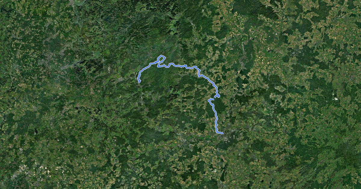 Маршрут Dillenburg (Teilstück Dillenburg - Gießen) на спутниковом снимке