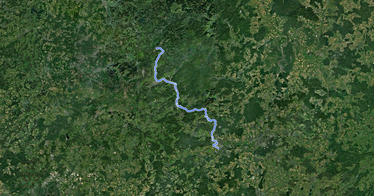 Маршрут Dillhöhenweg (links der Dill) на спутниковом снимке