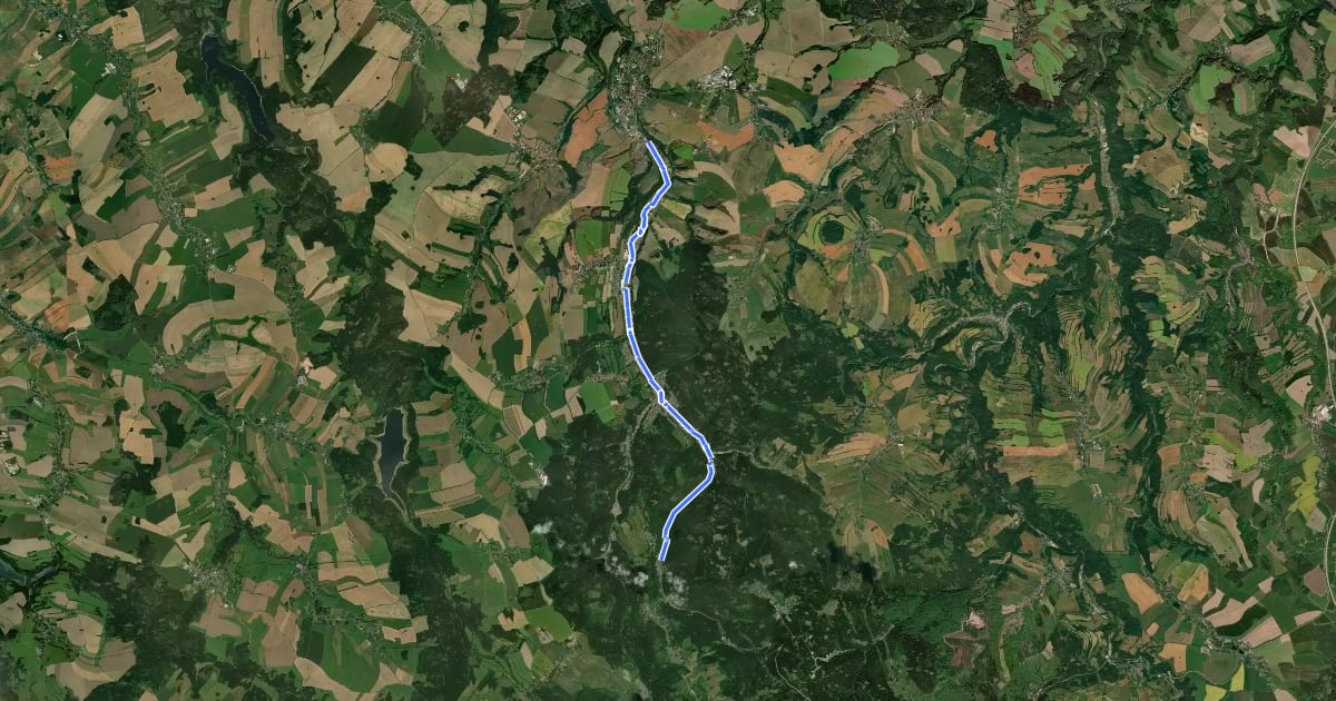 Маршрут Dippoldiswalde - Kipsdorf на спутниковом снимке