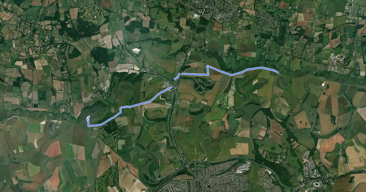 Маршрут Ditchling Beacon to Devil's Dyke, South Downs walk, Sussex East на спутниковом снимке