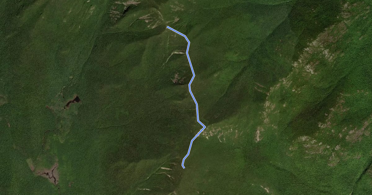 Маршрут Dix Range Trail на спутниковом снимке