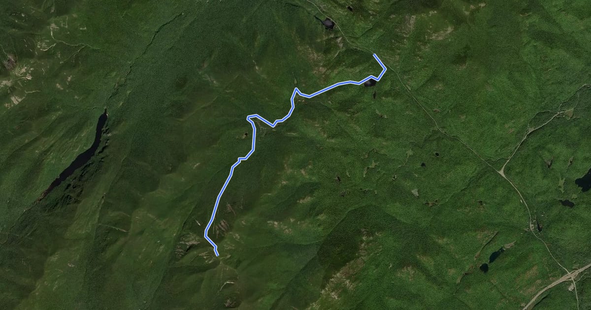 Маршрут Dix Trail на спутниковом снимке