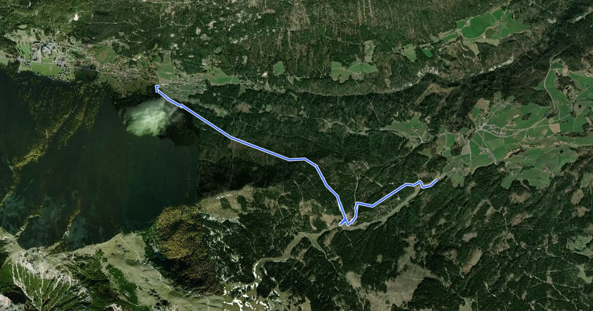 Маршрут Dobratsch Rundwanderweg (veraltete Variante) на спутниковом снимке