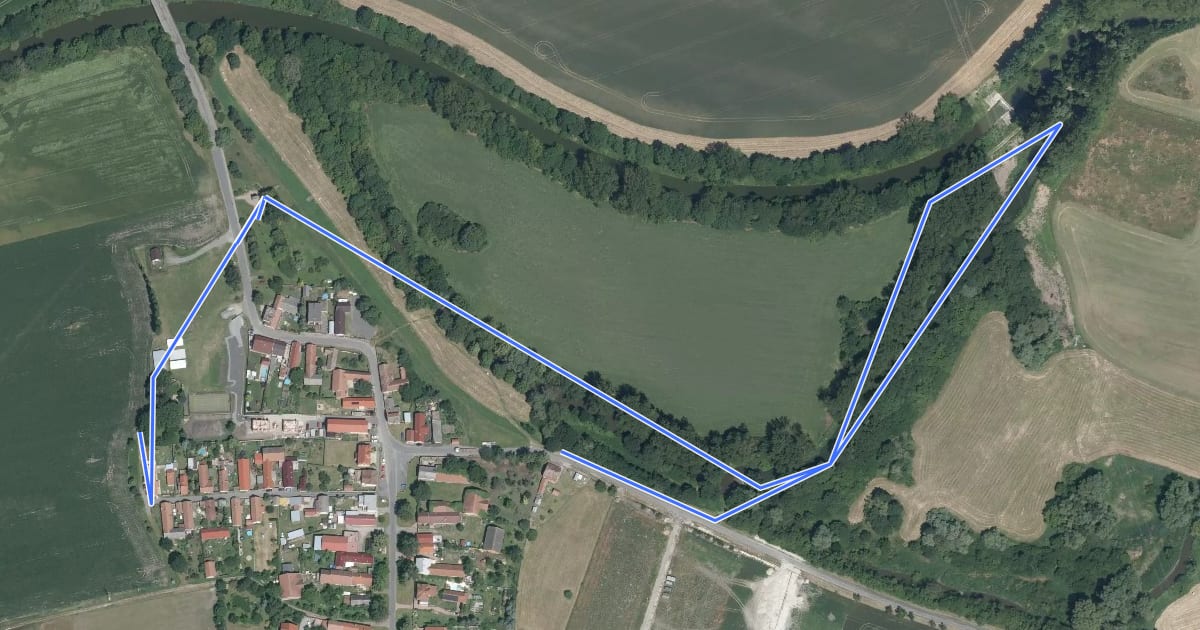 Маршрут Dobrodružná stezka Malého Bobše на спутниковом снимке