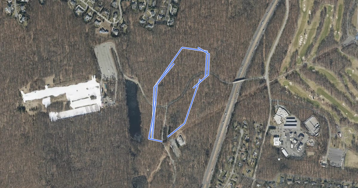 Маршрут Dogwood Lane Trail на спутниковом снимке
