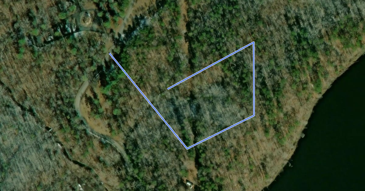 Маршрут Dogwood Loop Trail на спутниковом снимке