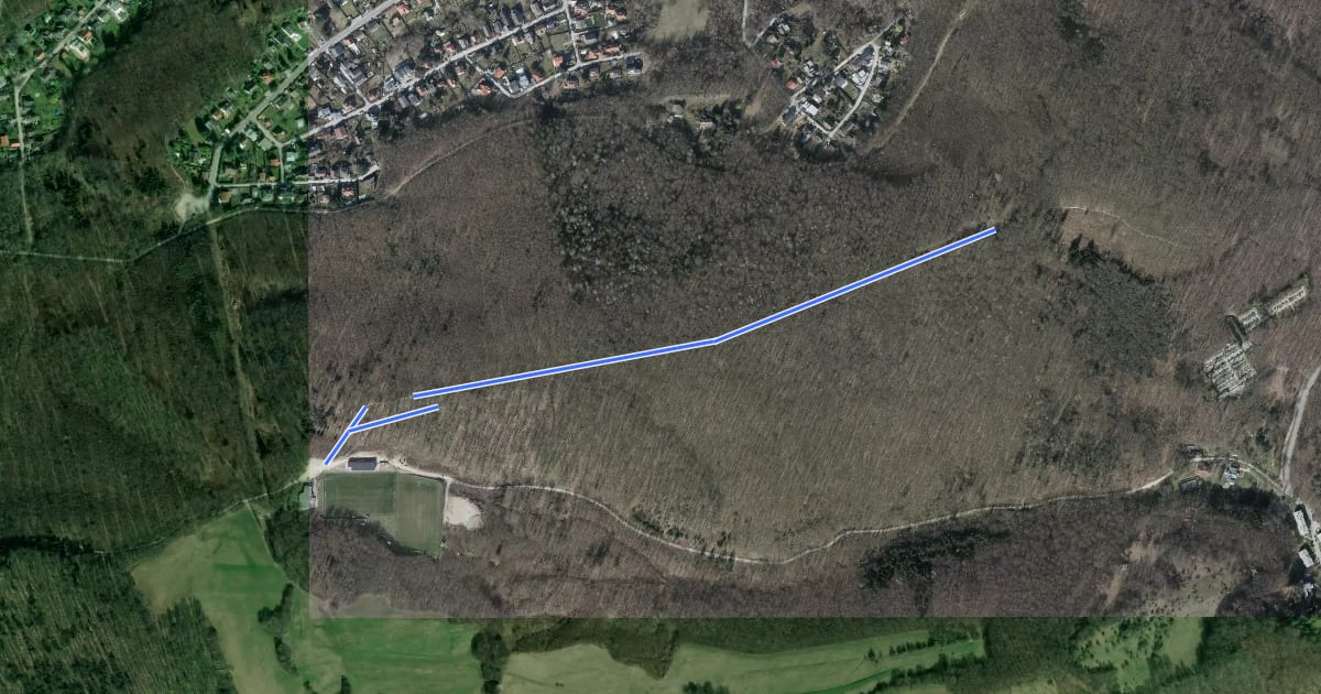 Маршрут Doktorberg-Trail на спутниковом снимке