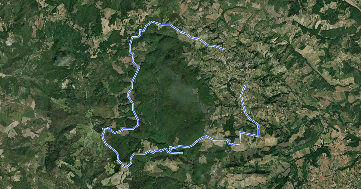 Маршрут Dolce campagna, antiche mura 18 на спутниковом снимке