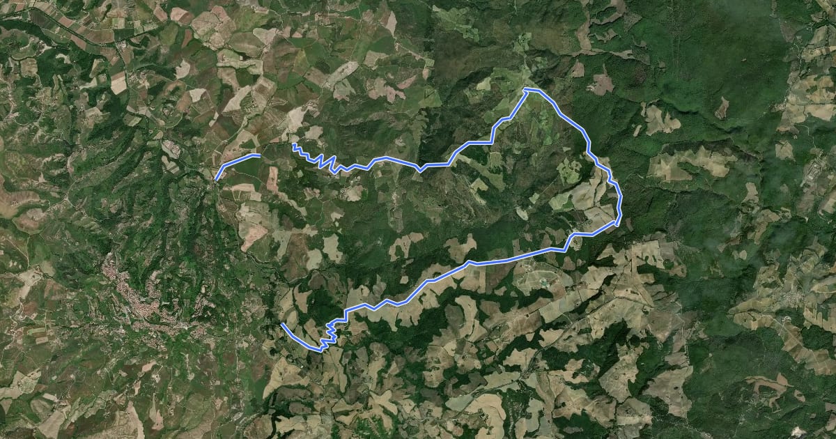 Маршрут Dolce campagna, antiche mura 21 на спутниковом снимке