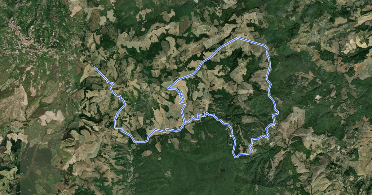 Маршрут Dolce campagna, antiche mura 22 на спутниковом снимке