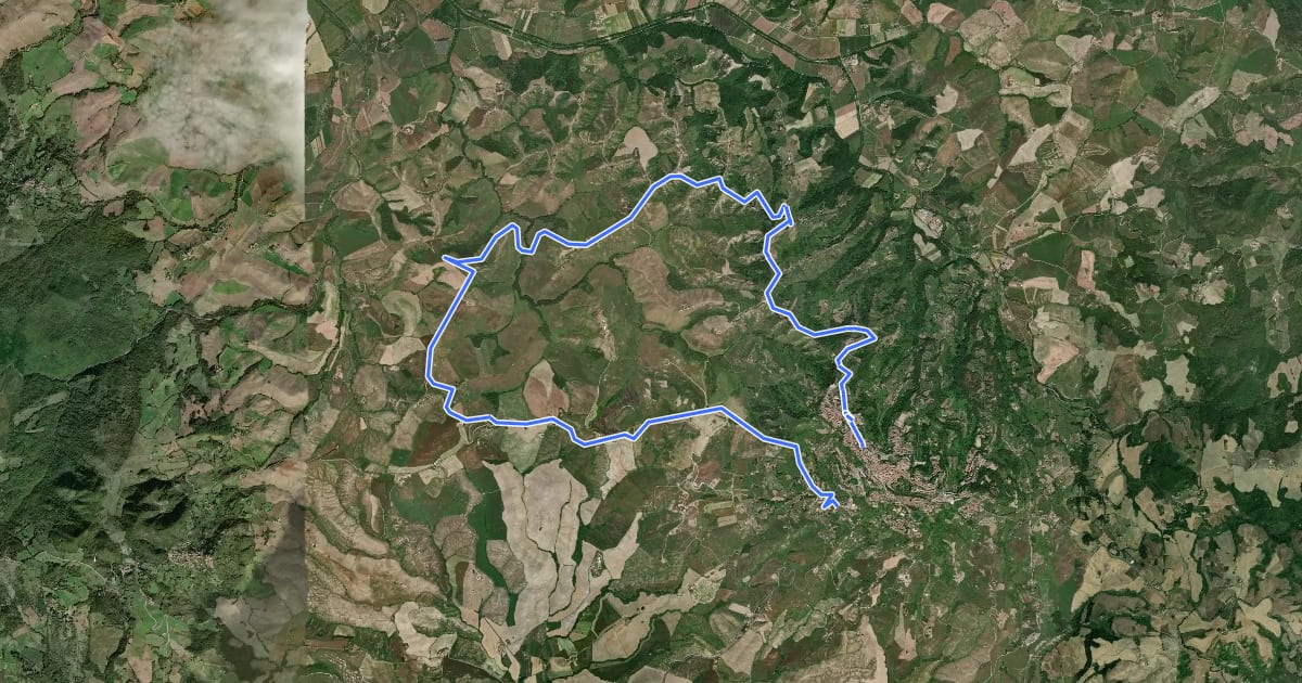 Маршрут Dolce campagna, antiche mura 24 на спутниковом снимке