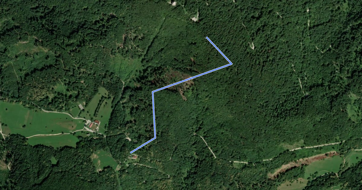 Маршрут Dom na Boču - Boč (senčna pot) на спутниковом снимке