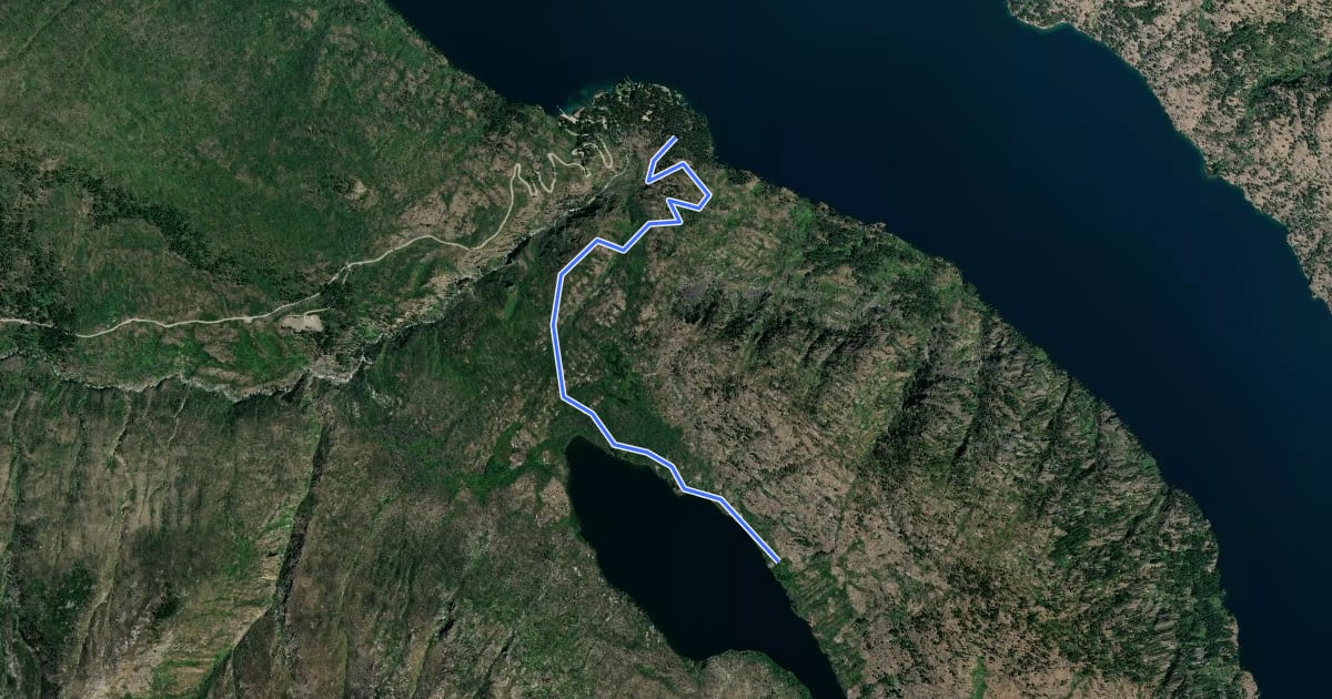 Маршрут Domke Lake National Recreation Trail на спутниковом снимке